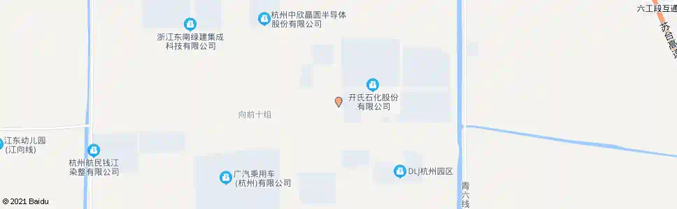 杭州青六北路江东六路口_公交站地图_杭州公交_妙搜公交查询2025