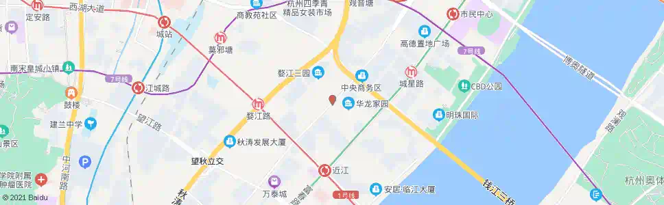 杭州钱江路衢江路口_公交站地图_杭州公交_妙搜公交查询2025