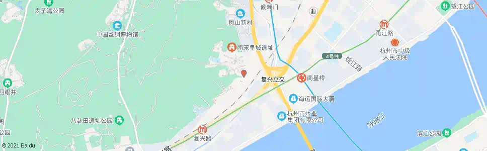 杭州笤帚湾北_公交站地图_杭州公交_妙搜公交查询2025