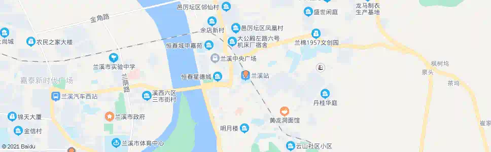 金华兰溪街_公交站地图_金华公交_妙搜公交查询2025