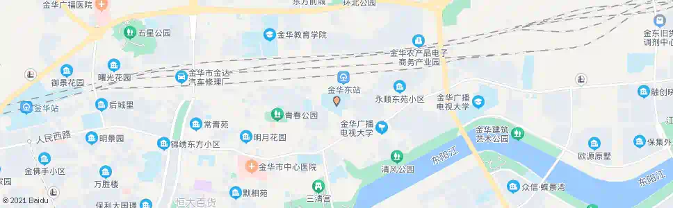 金华青春中学_公交站地图_金华公交_妙搜公交查询2025