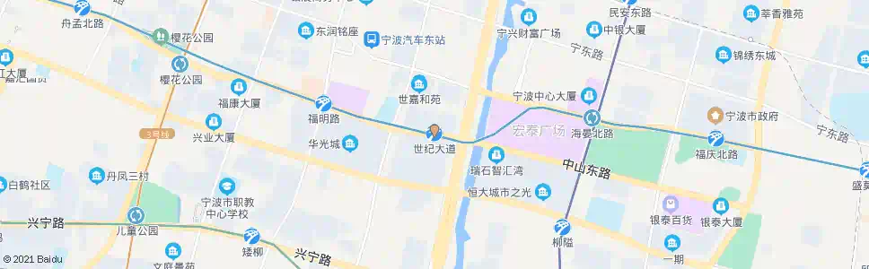 宁波世纪大道站_公交站地图_宁波公交_妙搜公交查询2025