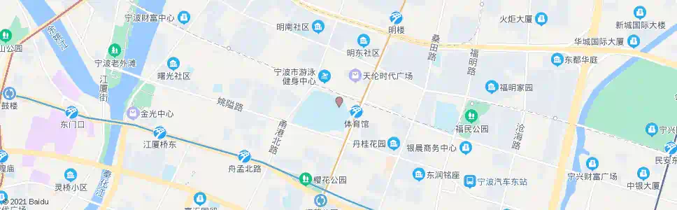 宁波体育馆始发站_公交站地图_宁波公交_妙搜公交查询2025