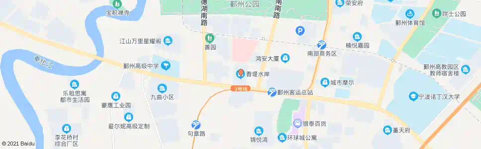 宁波香堤水岸_公交站地图_宁波公交_妙搜公交查询2025