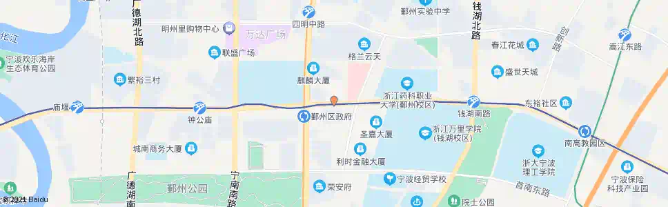 宁波鄞州二院_公交站地图_宁波公交_妙搜公交查询2025
