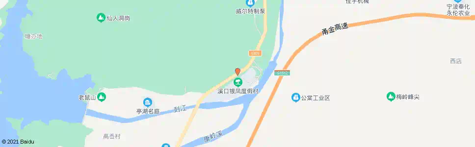 宁波银凤山庄_公交站地图_宁波公交_妙搜公交查询2025
