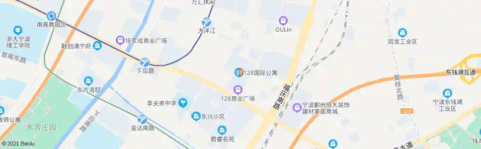 宁波创新128西_公交站地图_宁波公交_妙搜公交查询2025