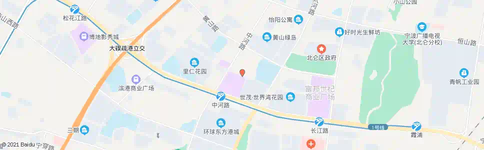 宁波北仑银泰城_公交站地图_宁波公交_妙搜公交查询2025