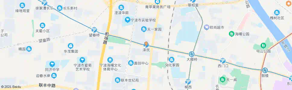 宁波泽民站_公交站地图_宁波公交_妙搜公交查询2025