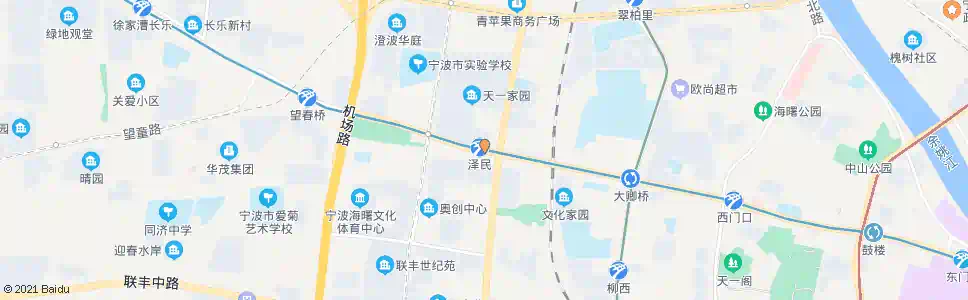 宁波天一家园(白云庄)_公交站地图_宁波公交_妙搜公交查询2025