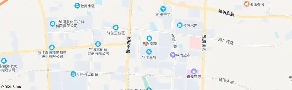 宁波华丰星城_公交站地图_宁波公交_妙搜公交查询2025
