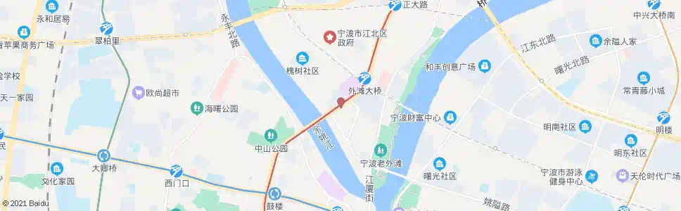 宁波槐树路_公交站地图_宁波公交_妙搜公交查询2025