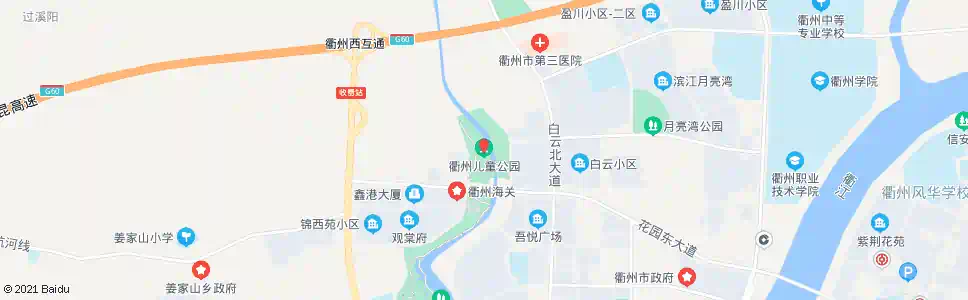 衢州儿童公园_公交站地图_衢州公交_妙搜公交查询2025