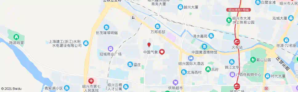 绍兴北海派出所_公交站地图_绍兴公交_妙搜公交查询2025