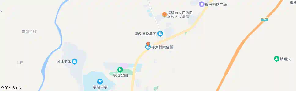绍兴枫山路口_公交站地图_绍兴公交_妙搜公交查询2025