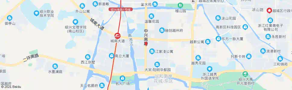 绍兴景都花园_公交站地图_绍兴公交_妙搜公交查询2025