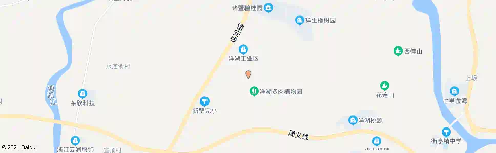 绍兴洋湖山顶(水鲜坊)_公交站地图_绍兴公交_妙搜公交查询2025