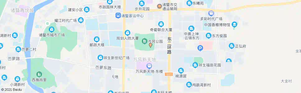 绍兴诸暨剧院(东旺路)_公交站地图_绍兴公交_妙搜公交查询2025