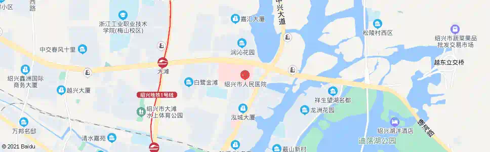 绍兴人民医院西门_公交站地图_绍兴公交_妙搜公交查询2025