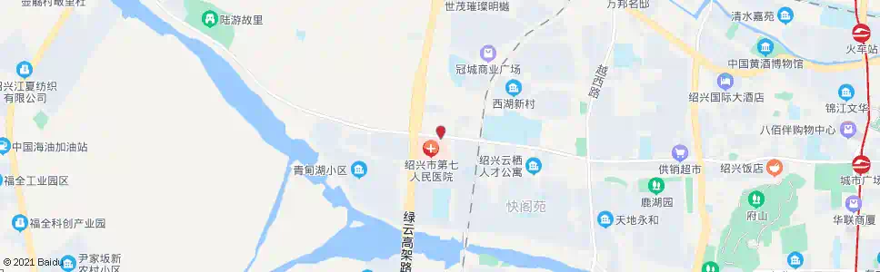 绍兴第七医院(老年活动中心)_公交站地图_绍兴公交_妙搜公交查询2025