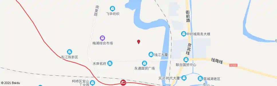 绍兴梅东村_公交站地图_绍兴公交_妙搜公交查询2025