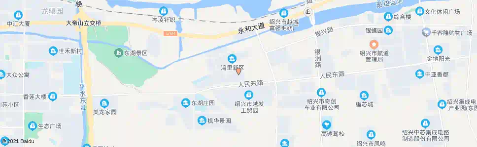 绍兴湾里_公交站地图_绍兴公交_妙搜公交查询2025