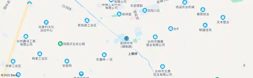 台州新桥中学_公交站地图_台州公交_妙搜公交查询2025