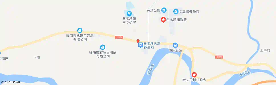 台州白水洋_公交站地图_台州公交_妙搜公交查询2025