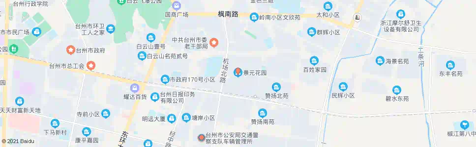 台州景元小区_公交站地图_台州公交_妙搜公交查询2025