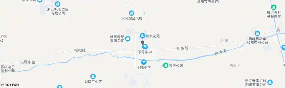 台州下陈办事处_公交站地图_台州公交_妙搜公交查询2025