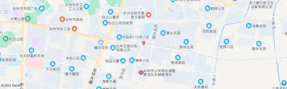 台州景元西苑北_公交站地图_台州公交_妙搜公交查询2025