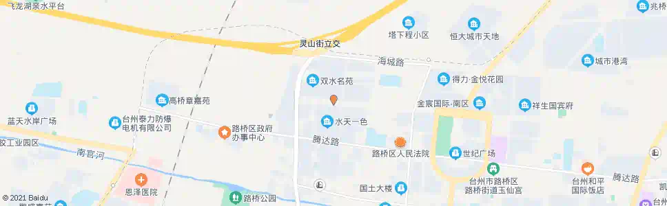 台州水天一色北_公交站地图_台州公交_妙搜公交查询2025