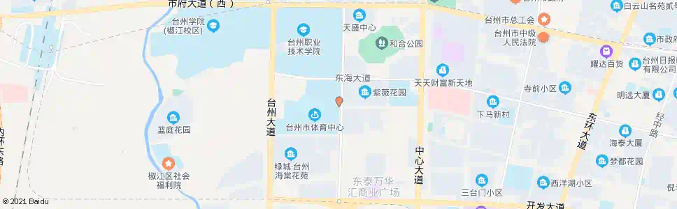 台州体育馆(东)_公交站地图_台州公交_妙搜公交查询2025