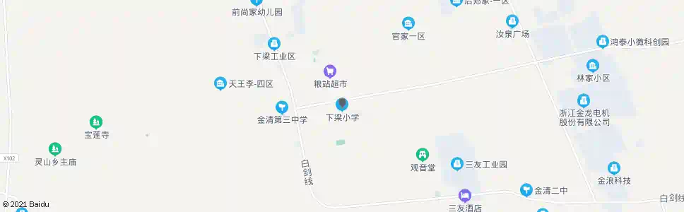 台州下梁小学_公交站地图_台州公交_妙搜公交查询2025