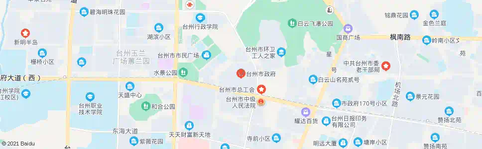 台州市政府_公交站地图_台州公交_妙搜公交查询2025