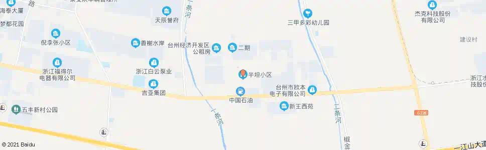 台州半坦小区_公交站地图_台州公交_妙搜公交查询2025