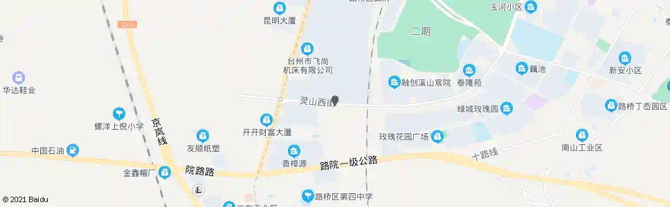 台州银安西街灵山西街口_公交站地图_台州公交_妙搜公交查询2025