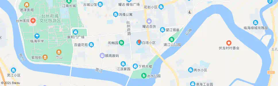 台州白塔小区_公交站地图_台州公交_妙搜公交查询2025