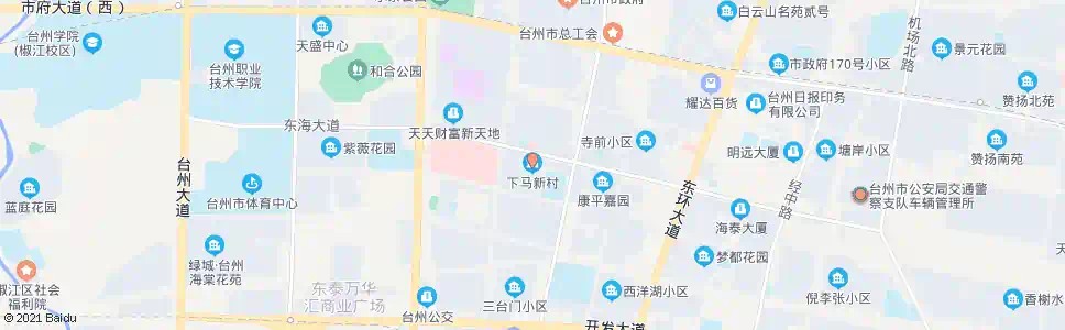 台州下马小区_公交站地图_台州公交_妙搜公交查询2025