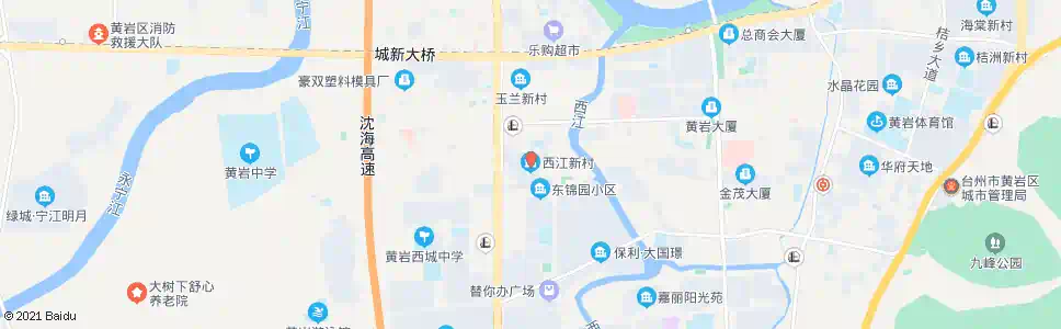 台州西江小区_公交站地图_台州公交_妙搜公交查询2025