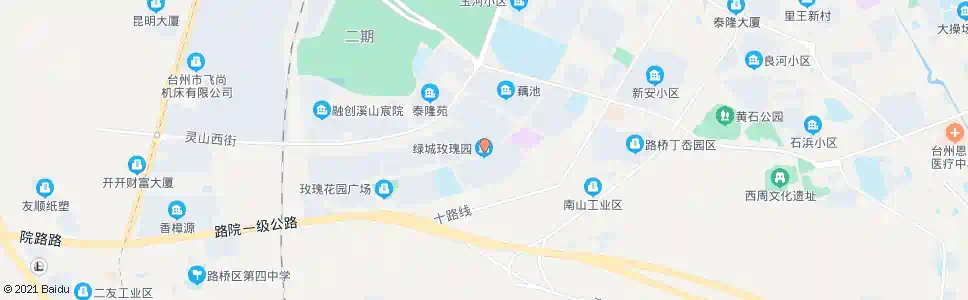 台州绿城玫瑰园_公交站地图_台州公交_妙搜公交查询2025