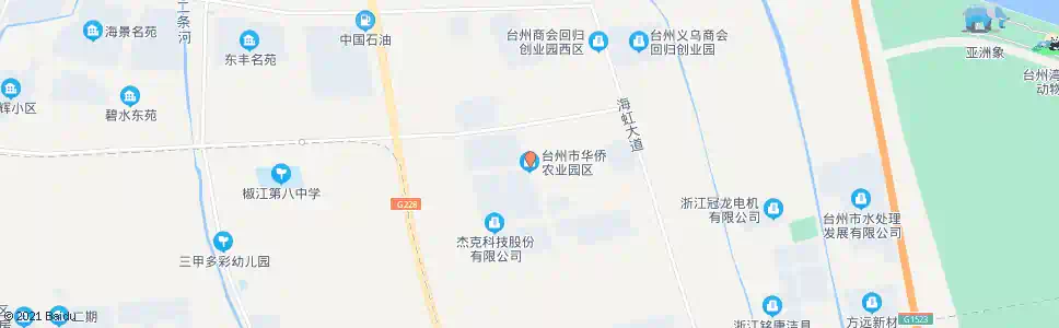台州华侨农业园区_公交站地图_台州公交_妙搜公交查询2025