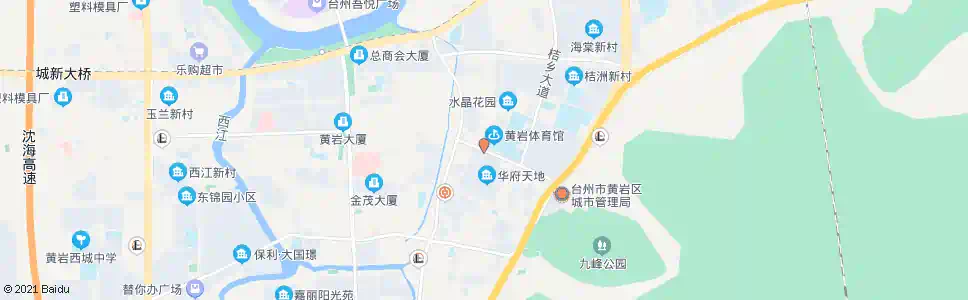 台州黄岩体育馆_公交站地图_台州公交_妙搜公交查询2025