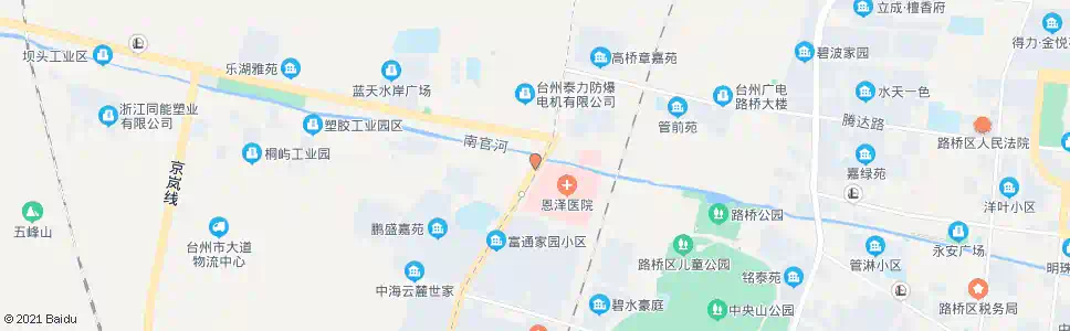 台州恩泽医院西_公交站地图_台州公交_妙搜公交查询2025