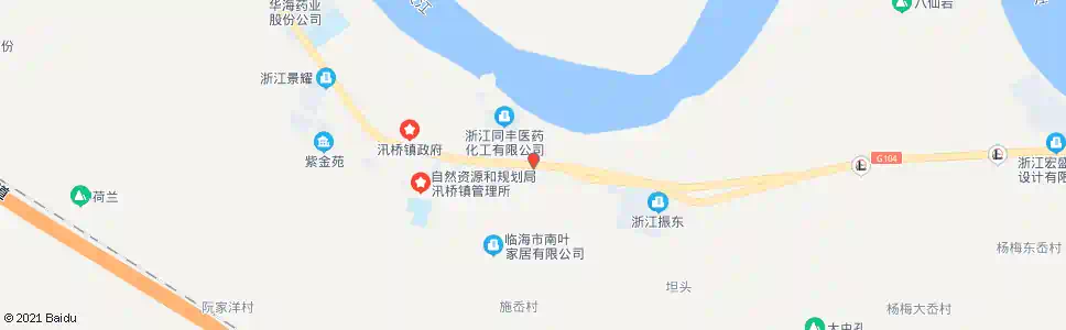 台州汛东村_公交站地图_台州公交_妙搜公交查询2025