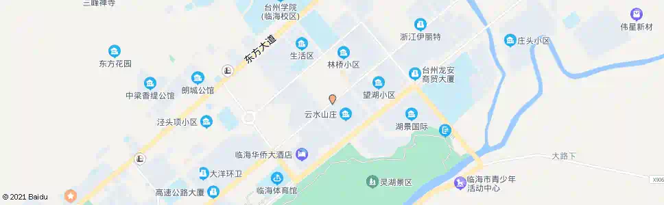 台州云水山庄_公交站地图_台州公交_妙搜公交查询2025