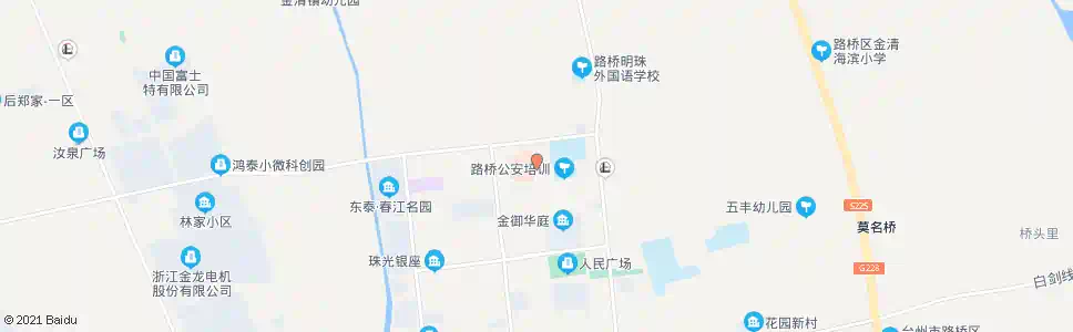 台州路桥第二人民医院_公交站地图_台州公交_妙搜公交查询2025