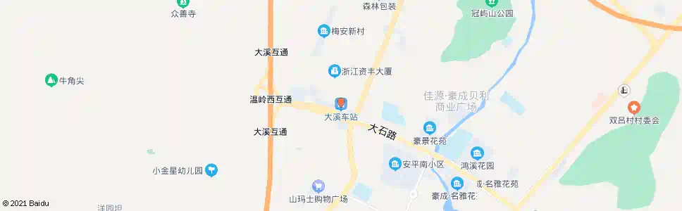 台州大溪_公交站地图_台州公交_妙搜公交查询2025