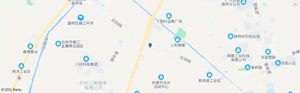 台州左川胡村_公交站地图_台州公交_妙搜公交查询2025