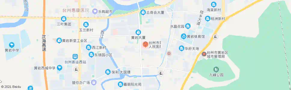 台州市第一人民医院_公交站地图_台州公交_妙搜公交查询2025